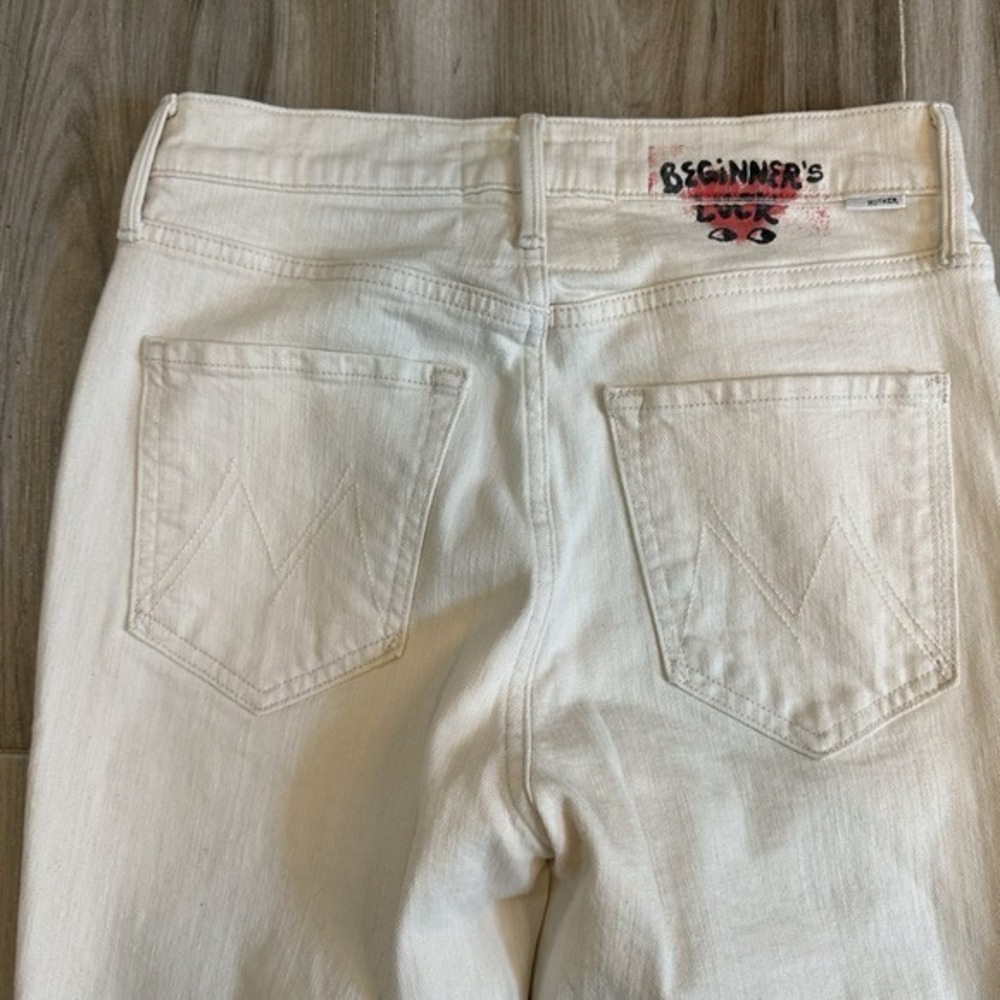 MOTHER  Superior Jeans Hi Rise Dazzler Ankle Fray  27 Superstitions Wash Classic - Picture 7 of 12